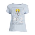 thumbnail image 4 of Main Character Energy Women's Juniors Graphic Tee with Short Sleeves, Sizes XS-XXXL, 4 of 5