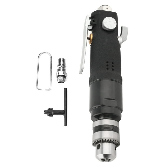 Perceuse à Air Réduit la Fatigue Type Droit Perceuse Pneumatique Poignées Ergonomiques Capacité du Mandrin : 1.0-10mm Production de Machinerie pour Matériel de Perçage de Meubles