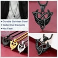 thumbnail image 4 of FaithHeart Moon Goddess Necklaces for Women Viking Black Pendant Necklace Stainless Steel Feminist Wiccan Jewelry Amulet Birthday Christmas Jewelry Gift for Mom Grandmother, 4 of 10
