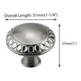 thumbnail image 2 of Modket MH1612 Traditional Classic Kitchen Cabinet Pull Handle — 1-1/4" Knob — Brushed Nickel — 5 Packs, 2 of 4