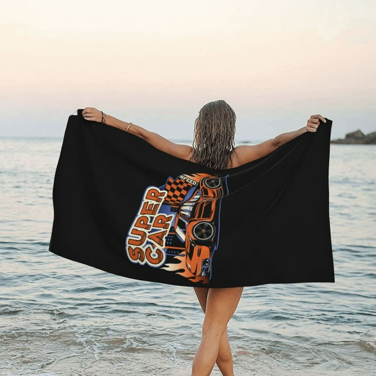 DouZhe Quick Dry Beach Towel, Super Absorbent Vintage