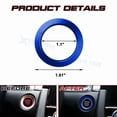 thumbnail image 3 of 1Pc Blue Alloy Ignition Start Stop Button Ring Cover For Honda Civic Accord 10Th, 3 of 6