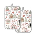 thumbnail image 7 of Yayeee Pot Holders Kitchen Heat Resistant with Pocket 7"x9.8" Cotton Oven Cooking Hot Pads, Nordic Style Christmas House, 7 of 7