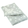 thumbnail image 3 of Cotton Muslin Toddler Blanket, Breathable and Lightweight Baby Bed Blanket for Boys and Girls, Soft Crib Blanket, 30" x 40", Gray Star, 3 of 5