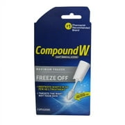 Compound W Freeze Off Wart Remover, Common and Plantar Warts Removal, 8 Applications (Pack of 2)