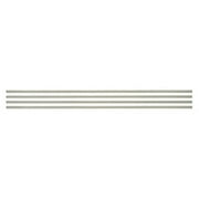 Smart Tiles - Adhesive Peel and Stick Tile Trim, Silver - 4-Pack 18" x 0.27"