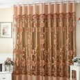 thumbnail image 4 of Floral Curtains for Living Room Bedroom Grommet Voile Window Curtains, 4 of 6