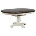 thumbnail image 4 of Sunset Trading Andrews 5PC Extendable Round/Oval Dining Set in White/Brown Wood, 4 of 5