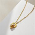 thumbnail image 4 of LAPRECIEUZ DE ARTHES JEWELRY 18K Yellow Gold-Plated Jewelry Set for Women – Round Pendant Necklace, Matching Earrings & Bracelet, Tarnish-Resistant, 4 of 10