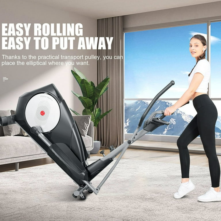 Elliptical Machine with 22 Resistance Levels Elliptical Exercise Machine Cross Trainer Hyper Quiet Magnetic LCD Display Elliptical Bike for Home Gym