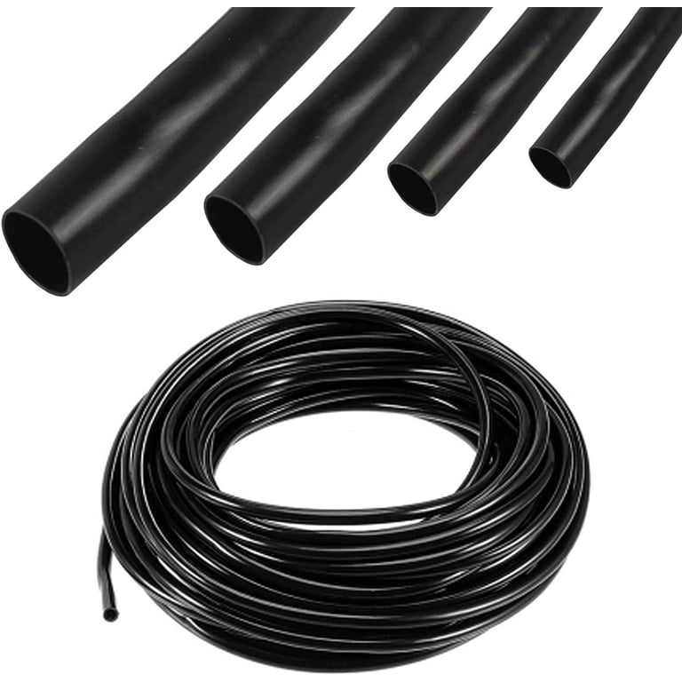 Black PVC Sleeve Insulation Electrical Wire Harness Tubing Management Flame  Retardant ,UV-Proof,Waterproof,Protective(3/4-32ft)