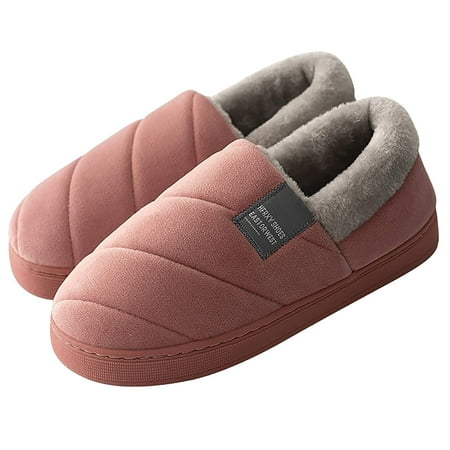 

Staron Unisex Winter Home Slip Thick Sole Household Warm Warm Warm Plush Slippers