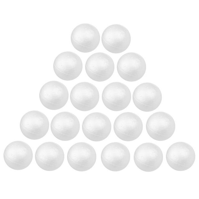 2x 10pcs Bolas de Modelado de Espuma de Poliestireno Espuma de Poliestireno Artesanía Baoblaze Suministros de artesanía multiusos
