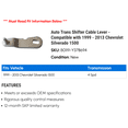 thumbnail image 2 of Auto Trans Shifter Cable Lever - Compatible with 1999 - 2013 Chevy Silverado 1500 2000 2001 2002 2003 2004 2005 2006 2007 2008 2009 2010 2011 2012, 2 of 2