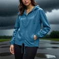 thumbnail image 5 of Rain Jacket Women Sevevn Women's Lightweight Hooded Raincoat Waterproof Packable Active Outdoor Rain Jacket (3XL-5XL), 5 of 6