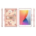 thumbnail image 2 of i-Blason Halo Case for iPad 9th/8th/7th Generation, iPad 10.2 (2021/2020/2019 Release), Slim Clear Protective Cases with Built-in Kickstand & Inner TPU Bumper (Windflower/Peach), 2 of 5