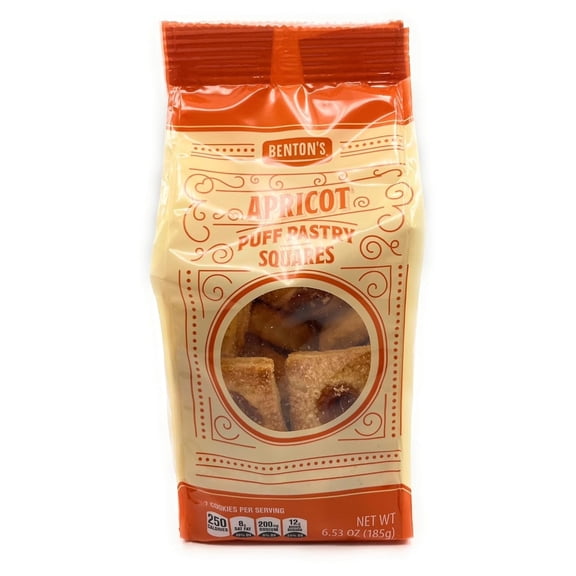 Benton’s Apricot Puff Pastry Squares, Pack of 1, 6.53 oz
