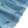 thumbnail image 7 of Toddler Baby Girls Denim Summer Dress Long Sleeves Playwear One-Piece Shirt Skirt Casual Dresses Fall Outfits Light Blue for Girls 1-6 Years,Baby Girl Pleated Cute Dress with Pockets, 7 of 7