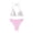 Light pink #137, variant on Dresfit Women's Sporty Backless Bikini Set - Fashion Two Piece Swimsuit for Active Wear Yellow XL