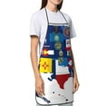 thumbnail image 4 of Gaeub The Map Of United States Kitchen Cooking Aprons Adjustable Bib Apron Waterdrop and Oil Resistant Kitchen Chef Apron for Women Men, 4 of 7