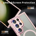 thumbnail image 5 of SaniMore for Samsung Galaxy S23 Ultra Case, Galaxy S23 Ultra Magnetic Case [Compatible with MagSafe] Matte Shockproof Women Men Case with Camera Protection for Galaxy S23 Ultra 6.8" 2023, Apricot, 5 of 10