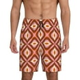 thumbnail image 2 of Picia 70s Retro Style Pajama Shorts for Men, Men's Pajama Bottoms, Sleepwear,Short Pajama Pants-Large, 2 of 9