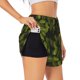 thumbnail image 1 of Balery Tropical Palm Leaves Fern Leaf Pantalones cortos deportivos para mujer con forro y dos bolsillos, elásticos, para entrenamiento, gimnasio, yoga-Large, 1 of 7