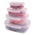 thumbnail image 1 of Typpkmm Set 4 Contenedores Recipientes Hermeticos Topper De Alimento Comida Organizador De Cocina, 1 of 3