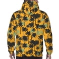 thumbnail image 7 of Pofeuu Hawaii Palms Print Mens Casual Hooded Collar Drawstring Hoodies Pullover Sweatshirts Casual Long Sleeve Shirts-4X-Large, 7 of 7
