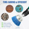 thumbnail image 7 of 9pcs Nylon Wire Wheel & Cup Brush Set for Drill, 3 Sizes Abrasive Brush with 1/4in Hex Shank for Cleaning Sanding Drill Scrub Brush Attachment Remove Paint 80/100/240 Grit, 7 of 7