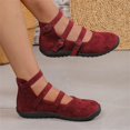 thumbnail image 4 of Willtoo Womens Ankle Strap Flat Shoes Casual Round Toe Walking Shoes with Metal Buckles Comfortable Non Slip Mary Janes, 4 of 5