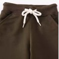 thumbnail image 4 of HAOTAGS Toddler Boys Pants, Elastic Casual Sports Pants Narrow-legged Solid Brown 5 T, 4 of 9