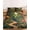 DarkGreen Yellow Orange, variant on Twin Sze Fitted Sheet Set - Forest 2 Piece Bedding Sets 16" Deep Pocket Fitted Sheet with 1 Pillowcase, Vintage Cottage Mushroom Tree Floral Green Brushed Microfiber Hotel Luxury Bed Sheets