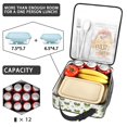 thumbnail image 4 of Tractor and Leaves White Pattern Insulated Lunch Bag for Men Women,Waterproof Lunch Box for Work,Picnic or Travel,Thermal Insulation,10.63x9.06x3.54 Inches, 4 of 5