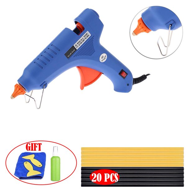 Hot Melt Glue Gun Upgraded Version with 20 Pcs 190mm Glue Sticks