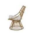 thumbnail image 3 of GDF Studio Apulia Outdoor Wicker High Back Lounge Chairs with Cushion, Set of 2, Light Brown and Beige, 3 of 8