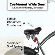 Tracer Avalon GT7 26 inch Men Beach Cruiser,Matte Gray,7 Speed,Disc Brake Bike,Hi-Rise Handlebar