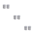 thumbnail image 1 of Advancent 2 botellas plateadas para condimentos con cubierta de malla fina de acero inoxidable: almacene y dispense sus especias con una lata de Type1 NO1, 1 of 6