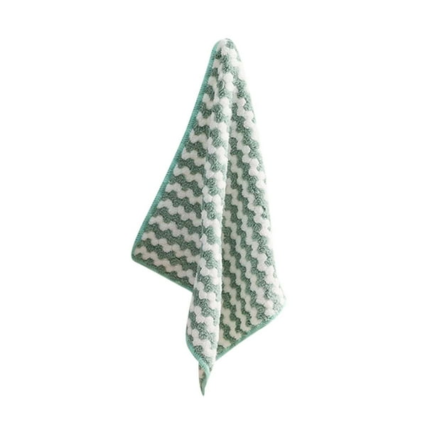 Toallas de cocina, paños de limpieza, paño de cocina ondulado de vellón, paño de cocina absorbente, antiadherente, aceite, venta al por mayor, paño de cocina engrosado catiónico, estropajo, un paño de