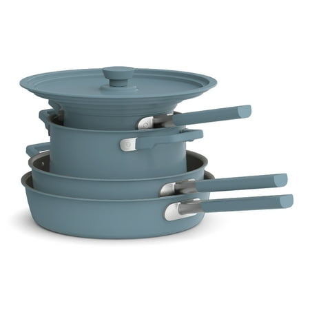 bella 9pc StoreMore Ceramic Nonstick Cookware Set Surf