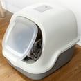 thumbnail image 3 of Cat Litter Box Kitty Litter Box Plastic Starry Sky Gray  For Cat Starry Sky Gray Close Type, 3 of 8