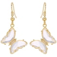 thumbnail image 1 of Dangle Drop Earrings Butterfly: Fake Crystal Charm Earrings Pierced Earrings, 1 of 3