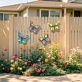 thumbnail image 7 of 4 Pack Metal Butterfly Wall Decor, Butterfly Wall Art Hanging Decoration, Waterproof Rustproof Ornament for Indoor Outdoor, Yard Patio Fence Garden Bedroom Living Room Home Decor, 7 of 7