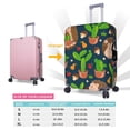 thumbnail image 6 of Kll Cute Hedgehogs Cactus Blue Luggage Cover Suitcase Cover Suitcase Protector (Luggage not included)-Large, 6 of 8