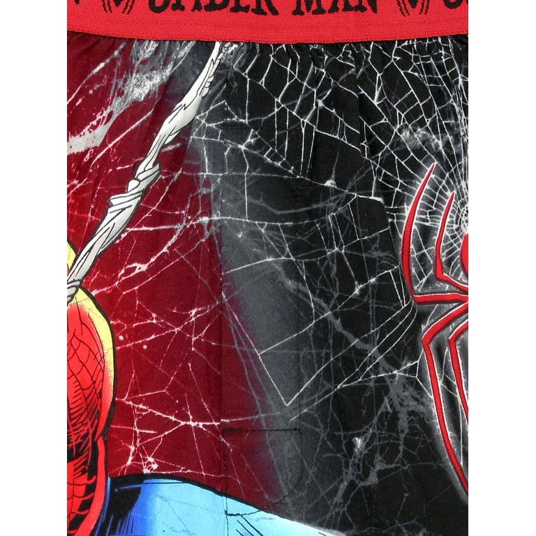 Spider-Man Web Comic Style Men's Male Boxer Lounge Shorts