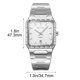 thumbnail image 3 of Reloj de cuarzo para hombre con indicador de fecha – Reloj de pulsera de acero inoxidable para negocios, resistente al agua para uso diario, reloj analógico de moda para la oficina o uso casual., 3 of 6