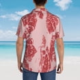 thumbnail image 4 of Fotbe Red Meat Camisa Hawaiana para Hombre Unisex – Camisa Casual de Verano con Botones de Manga Corta de Algodón y Lino,X-Large, 4 of 7