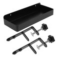 thumbnail image 4 of Phenofice 1 Set Pegboard Containers Metal Storage Box Black for Homeowners 9.1x3.5x1.6in, 4 of 8