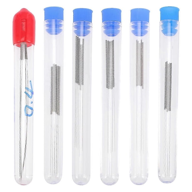 6 Sets Stainless Steel Nozzle Cleaning Needle 3D Printer Nozzle Cleaning Needle (Random Color)
