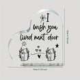 thumbnail image 4 of Long Distance Friendship Gifts Best Friend Birthday Gifts Moving Away Gifts Missing You Gifts For Friends Sister Bff Bestie Neighbor I Wish You Lived Next Door, 4 of 6